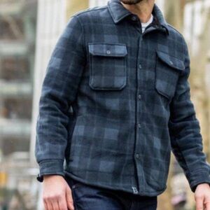 Free Country Mountain Ridge Sueded Chill Out Blue Men's Fleece Jacket